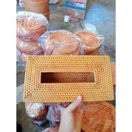 Tissue box rattan tissue box ate