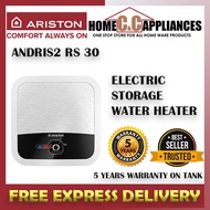 ARISTON heater ANDRIS2 RS 30 STORAGE WATER HEATER 30L / Andris2 30 RS |FREE DELIVERY / AUTHORIZED DEALER