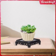 [Flowerhxy1] Fishbowl Stand Plant Holder Vase Plant Buddha Statue Display Stand Bowl Riser Plant Stand for Corridor Porch Living Room