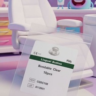 Lingual Button Clear Bondable