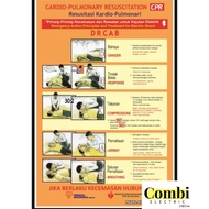 CPR Chart c/w  Wooden Frame (20 Inch X 30.5 Inch)