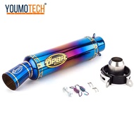 2 นิ้ว/51 มม. รถจักรยานยนต์ท่อไอเสียท่อไอเสียท่อ Universal สำหรับ LC135 mio110 rs150 Y15 Y15ZR click
