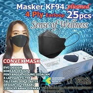 Masker Medis KF 94 Wellness Convex 4ply Earloop Face Mask KF94 1 box