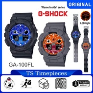 G SHOCK Flame Inside GA-100FL Series GA-100FL-1 / GA-100FL-8 / GA-100