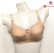 Wacoal Basic Bra สีเบจ (BE) ไม่มีโครง Wireless Bra เต็มคัพ เก็บทรง เสริมฟองบาง 3 ตะขอ  รุ่น WB9M34 (