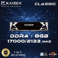 RAM PC KAIZEN DDR4 8GB 17000 / 2133 MHZ RAM PC DDR4 8GB 2133 MHZ -KOMPONEN KOMPUTER