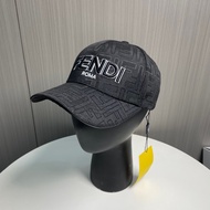 FENDI666 Black Classic Embroidered Baseball Cap