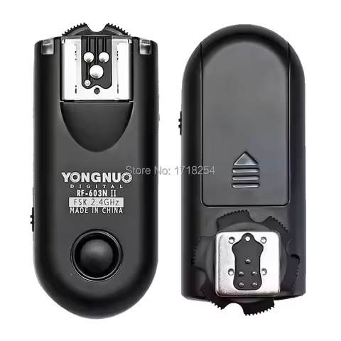 Yongnuo RF-603 II C3,RF 603 II Flash Trigger 2 Transceivers for CANON 7D, 1D, 1DS, 1DX 5D, 5D II 5DI