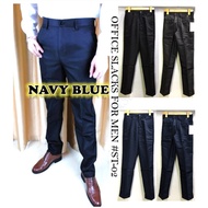 Plaid & Plain Straightleg Slacks (ST-02) Formal Business Office Pants w/pockets for Men _28-40