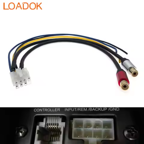 8 Pin Power Amplifier Cable Harness RCA For Pioneer TS-WX120A TS-WH500A TS-WX110A TS-WX11A TS-WX210A