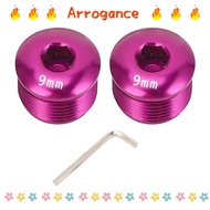 ARROGANCED 2PCS Cycle Pedal Dust Cap, Lightweight 9mm Cycle Pedal Dust Cover, Durable Easy Installat