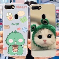 Huawei Nova 2 Lite LDN-L21 LX2 / Nova Lite PRA-LX1 LX3 Cute Dinosaur Cat Pattern Soft Silicone TPU Phone Case