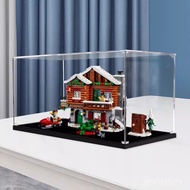 Figure Winter Display Snow Mountain Hut Applicable Series Christmas Storage Box Acrylic Music Transp