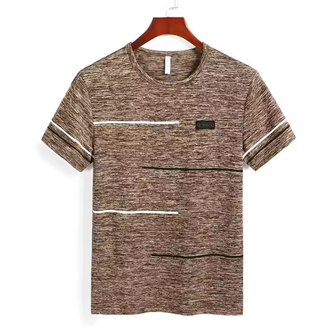 Summer T shirts Men Clothing Comfortable Breathable Short Sleeve O-Neck Top Tees Fashion Casual Clot