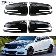 TIMEKEY 1Pair Side Mirror Cap Replace Rearview Covers For Mercedes Benz W176 W246 W212 W204 C117 X15
