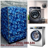 Vỏ Bọc Áo Trùm Máy Giặt Electrolux ( Vải Dù Siêu Bền Chống Mưa Nắng ) DÂY KÉO TO KHÓA KÉO LỚN (chống