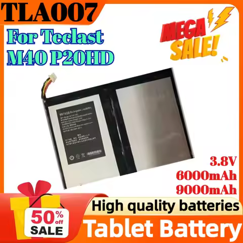 TLA007 3.8V 6000mAh 9000mAh Replacement Battery for Teclast M40 P20HD 5 Lines Portable Power Bank Ta