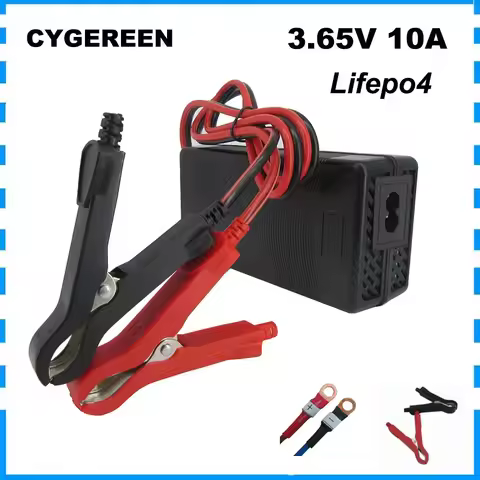 3.65V 10A Lifepo4 Battery Fast Charger 3.2V 3.3V 10A For 1S 50AH 80AH Iron Phosphate LFP RV Energy S