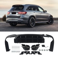 Rear bumper lip rear diffuser GLC63 AMG style For Mercedes Benz GLC Class X253 AMG GLC43 2017 2018 2