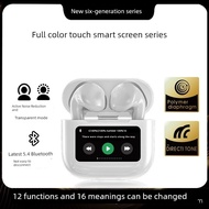 earpod bluetooth earphone A12pro Color Screen Touch ENC Active Noise Cancellation HIFI Low Long Batt