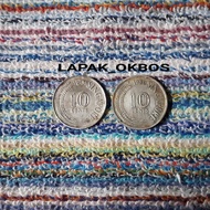 Koin 10 Cent Sen Cents Singapura Singapore 1973 1980 Uang Kuno Antik