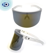 ♞,♘EO The Shield Protective Glasses - Smoke Lens with L. Gold Revo C14