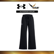 Under Armour Women Icon Fleece Wide Leg Pants - Black/White 1386497-001