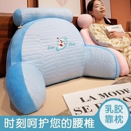 Reading Pillow with Arms Grey Shredded Memory Foam Back Pillow for Bed Sitting Up Sit Up Backrest Su