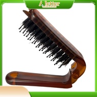 Foldable Amber Boar Bristle Hair Comb ,Foldable Boar Bristle Hair Comb
