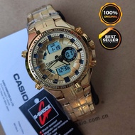 AUTHENTIC CASIO EDIFICE G-SHOCK DUAL-TIME NON-TARNISH Full Metal Series Complete Inclusion