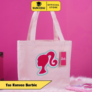 Tas Kanvas Lucu Handbag Karakter Barbie / Tas Tote Womens Bag Barbie / Shoulder Tote Bag Cute Motif