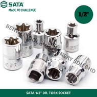 SATA 1/2'' DR. TORX SOCKET / E10 E12 E14 E16 E18 E20 E22 E24