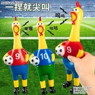 [FM] CHICKEN TOY || BESUARA CHICKEN TOY WITH LIGHTS || TOY CHICKEN PRESS BALL COSTUME || SCREAMING C