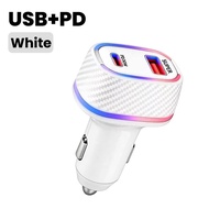 OLAF | 85w Car Charger USB QC25w+Type-C PD30w Fast Charging Car Phones Adapter For iPhone Xiaomi Hua