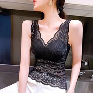 37KG-88KG Plus Size Women Sando Crop Top Plus Size Tops Women Soft Lace Crop Top Sando For Crop Top 