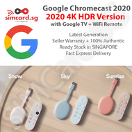 Google Chromecast (2020) / Ultra 4K TV Streaming Media Player Stick Ultra HD HDR 2160p (with Google TV &amp; Remote [GA01919-US, GA01920-US, GA01923-US])