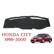 สินค้าขายดี!!! (1ชิ้น) พรมปูคอนโซลหน้ารถ ฮอนด้า ซิตี้ 1996-2000 Honda City Sedan Dash Mat พรมหน้ารถ พรมคอนโซล พรมปูหน้ารถ พรมปูคอนโซล ##ตกแต่งรถยนต์ ยานยนต์ คิ้วฝากระโปรง เบ้ามือจับ ครอบไฟท้ายไฟหน้า หุ้มเบาะ หุ้มเกียร์ ม่านบังแดด พรมรถยนต์ แผ่นป้าย