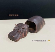 日本扭蛋 休眠動物園 河馬 擺飾 正版 可愛 治癒系 卡哇伊療癒小物