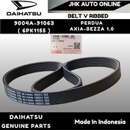 9004A-91063-(87R01) BELT V RIBBED 6PK1155 PERDUA AXIA BEZZA 1.0 100% NEW ORIGINAL MITSUBOSHI MADE IN
