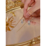 18K Gold Diamond Ball Earrings