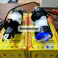 H4 biled plus headlights white - yellow motorcycle and carDEVIL H4 biled bulbs