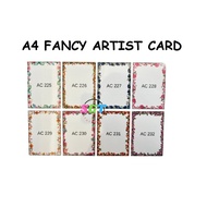A4 Fancy Artist Card Project Card Kertas Folio Folio card - 140gsm ( 1 PC only )