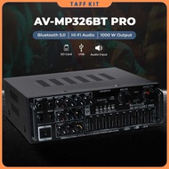 Sunbuck Audio Amplifier Bluetooth HiFi USB Adjustable USB MP3 FM 1000W - AV-MP326BT PRO