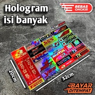 RAINBOW HOLOGRAM RACING STICKERS 27-33PCS | MOTORCYCLE STICKERS | HELMET STICKERS, STICKER pack, hel