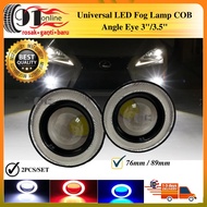 2pc Car Angle Eyes Ring COB Projector Fog Lamp Spot Light LED sport/Universal/Wira/Waja/Saga/Axia/Be