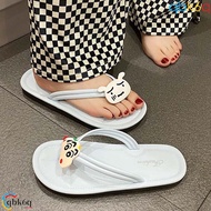 QBK6Q2 Crayon-Shin Chan Flip-flop, Nohara Shiro Anti-slip Flat Bottomed Flip Flops, 36-41 Yard Candy