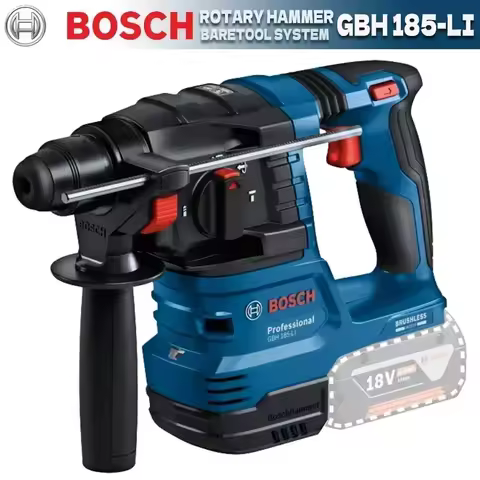 BOSCH GBH 185-LI Professional Brushless Rotary Hammer Impact Drill SDS PLUS 18V Rechargeable Electri