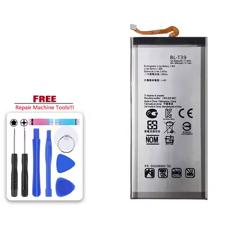 BL-T39 Battery For LG G7 G7+ G7thinq LM G710 Thinq Q7+ LMQ610 Bateria + Free Tool