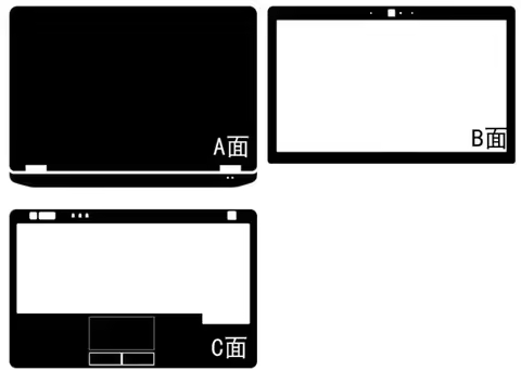 1xTop+1xPalmrest+1xScreen Bezel Skin Sticker Cover For DELL Latitude E6330 E6320 E6230 E6220 Precisi