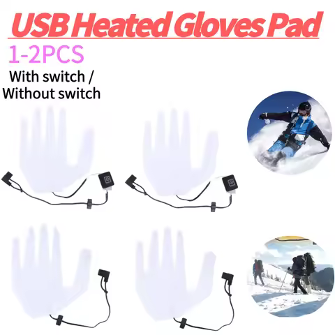 Heating Pad Winter Warm Five-Finger Gloves Heating Pad Thermal USB Heated Gloves Pad Glove Heating S